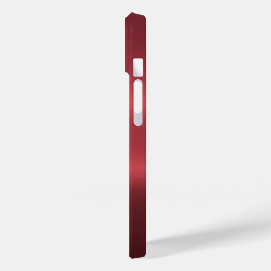 Titanium Zilver en rood Roestvrij staal Metaal Case-Mate iPhone Case (Achterkant / Links)