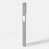 Titanium Zilver Roestvrij staal Metaal Case-Mate iPhone Case (Achterkant / Rechts)
