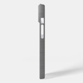 Titanium Zilver Roestvrij staal Metaal Case-Mate iPhone Case (Achterkant / Links)