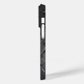 Titanium zilver roestvrij staal print Case-Mate iPhone case (Achterkant / Links)