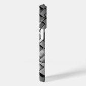 Titanium zilver roestvrij staal print Case-Mate iPhone case (Achterkant / Rechts)