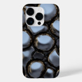 Titanium Zilver Roestvrij staal Print Case-Mate iPhone Case (Achterkant)