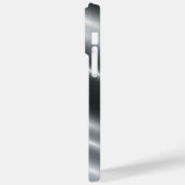 Titanium Zilver Roestvrij staal Print Case-Mate iPhone Case (Achterkant / Links)