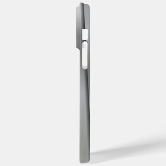 Titanium Zilver Roestvrij staal Print Case-Mate iPhone Case (Achterkant / Links)