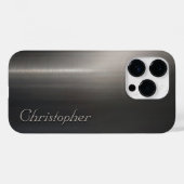 Titanium zilver roestvrij staal print Case-Mate iPhone case (Achterkant (horizontaal))