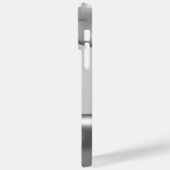 Titanium Zilver Roestvrij staal Print Case-Mate iPhone Case (Achterkant / Links)