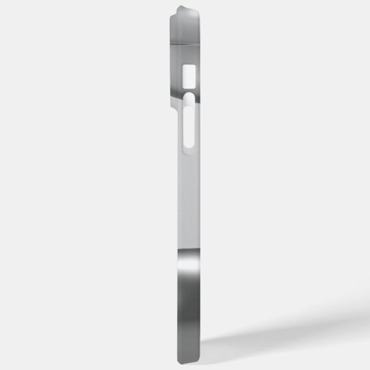 Titanium Zilver Roestvrij staal Print Case-Mate iPhone Case (Achterkant / Links)