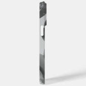 Titanium Zilver Roestvrij staal Print Case-Mate iPhone Case (Achterkant / Rechts)