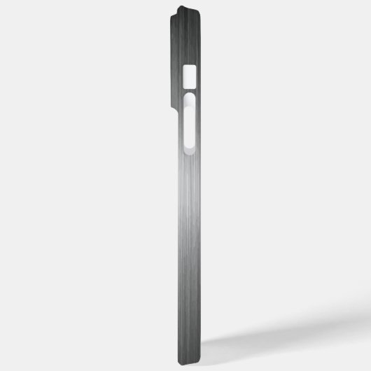 Titanium Zilver Roestvrij staal Print Case-Mate iPhone Case (Achterkant / Links)