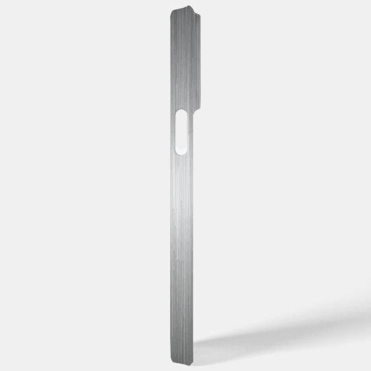 Titanium Zilver Roestvrij staal Print Case-Mate iPhone Case (Achterkant / Rechts)