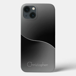 Titanium zilver roestvrij staal Print iphone 15 Case-Mate iPhone Case