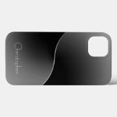 Titanium zilver roestvrij staal Print iphone 15 Case-Mate iPhone Case (Achterkant (horizontaal))
