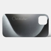 Titanium Zilver Roestvrij Staal Print iphone 15 Case-Mate iPhone Case (Achterkant (horizontaal))