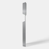 Titanium Zilver Roestvrij staal Print iPhone Hoesje (Rechterkant)