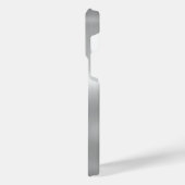 Titanium Zilver Roestvrij staal Print iPhone Hoesje (Linkerkant)