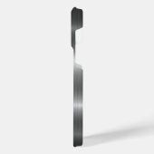 Titanium Zilver Roestvrij staal Print iPhone Hoesje (Linkerkant)