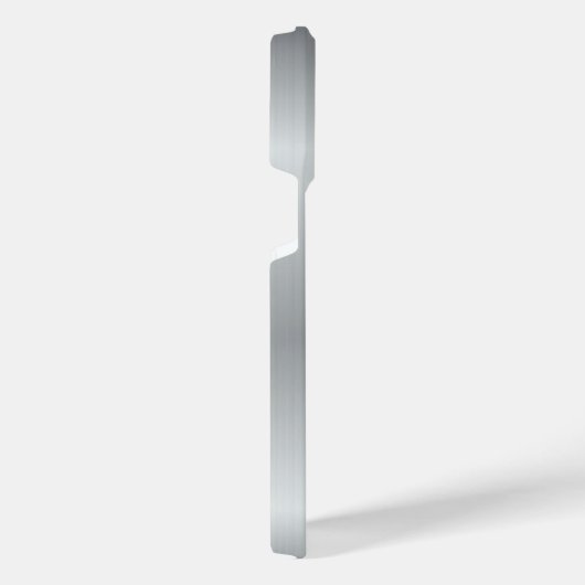 Titanium Zilver Roestvrij staal Print iPhone Hoesje (Rechterkant)