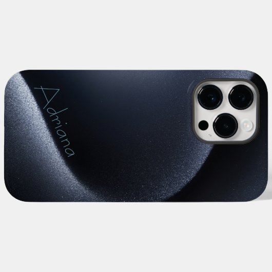 Titanium Zilveren blauw Roestvrij Staal Print Case-Mate iPhone Case (Achterkant (horizontaal))