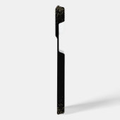 Titanium Zwart Goud Roestvrij staal Print iPhone Hoesje (Linkerkant)