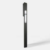 Titanium zwart zilver roestvrij staal print Case-Mate iPhone case (Achterkant / Links)