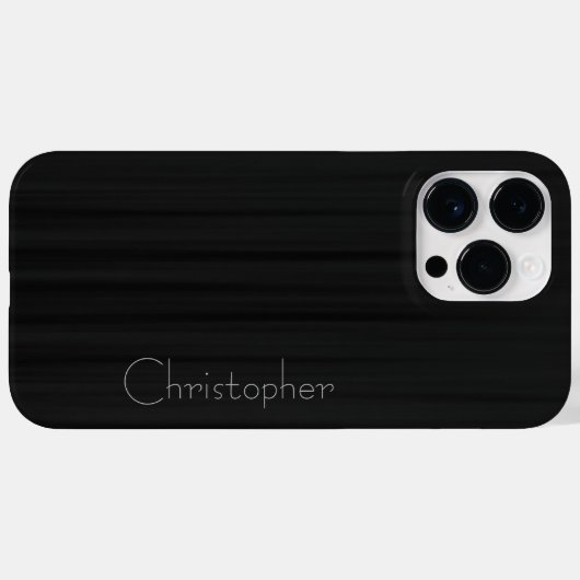 Titanium Zwart Zilver Roestvrij staal Print Case-Mate iPhone Case (Achterkant (horizontaal))