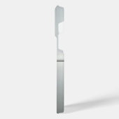 Titanium Zwart Zilver Roestvrij staal Print iPhone Hoesje (Linkerkant)