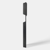 Titanium Zwart Zilver Roestvrij staal Print iPhone Hoesje (Rechterkant)