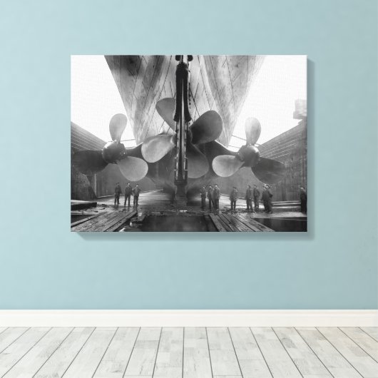 Titaniumschroeven Canvas Afdruk (Insitu (Houten vloer))