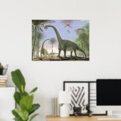 Titanosaur Argentinosaurus Poster (Thuiskantoor)