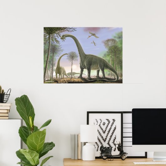 Titanosaur Argentinosaurus Poster (Thuiskantoor)