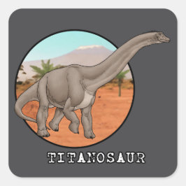 Titanosaur Vierkante Sticker