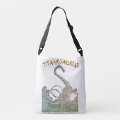 Titanosaurus Crossbody Bag The Titanic Lizard! Tas (Achterkant)