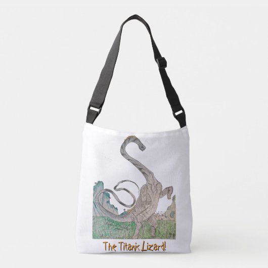 Titanosaurus Crossbody Bag The Titanic Lizard! Tas (Voorkant)