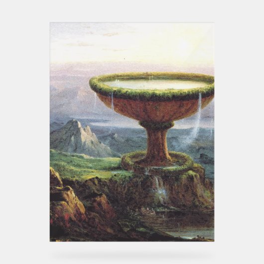 Titan's Goblet beroemd gemaakt door Thomas Cole Acryl Bord (Voorkant)