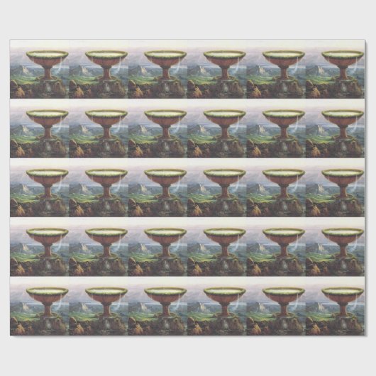 Titan's Goblet beroemd gemaakt door Thomas Cole Cadeaupapier (Vlak)