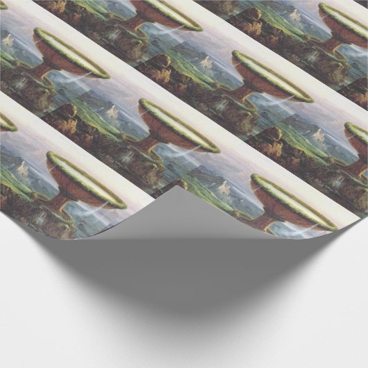 Titan's Goblet beroemd gemaakt door Thomas Cole Cadeaupapier (Hoek)