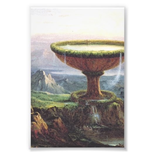 Titan's Goblet beroemd gemaakt door Thomas Cole Foto Afdruk (Voorkant)