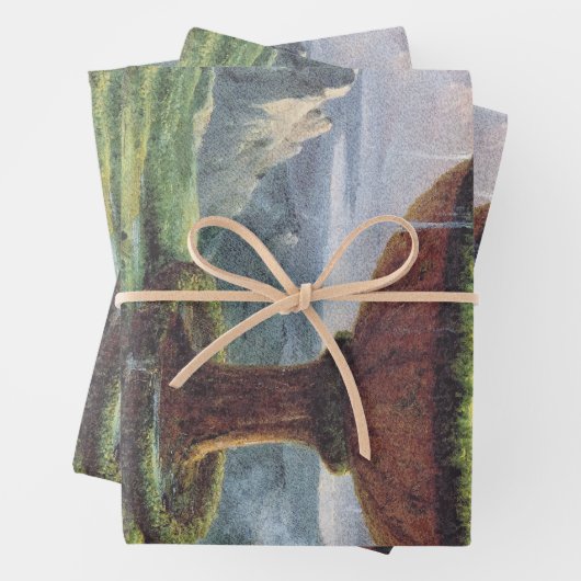 Titan's Goblet beroemd gemaakt door Thomas Cole Inpakpapier Vel (In situ)