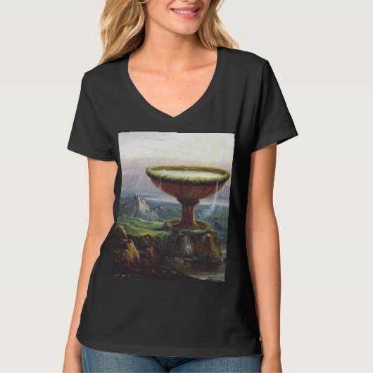 Titan's Goblet beroemd gemaakt door Thomas Cole T-shirt (Voorkant)