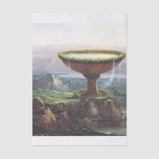 Titan's Goblet beroemd gemaakt door Thomas Cole Tissuepapier (Voorkant)