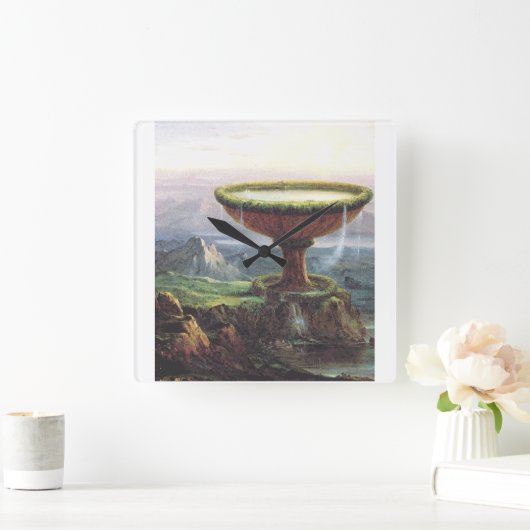 Titan's Goblet beroemd gemaakt door Thomas Cole Vierkante Klok (Huis)