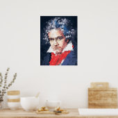 Titans of Music: Beethoven Poster (Low poly) (Keuken)