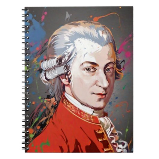Titans of Music: Mozart Notitieboek (Voorkant)