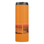 Titan's Surface (wit met gouden sierstrip) Thermosbeker (Achterkant)