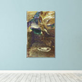 Titan's Temple Balcony Uitzicht van de Bridal Canvas Afdruk (Insitu (Houten vloer))