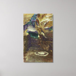 Titan's Temple Balcony Uitzicht van de Bridal Canvas Afdruk