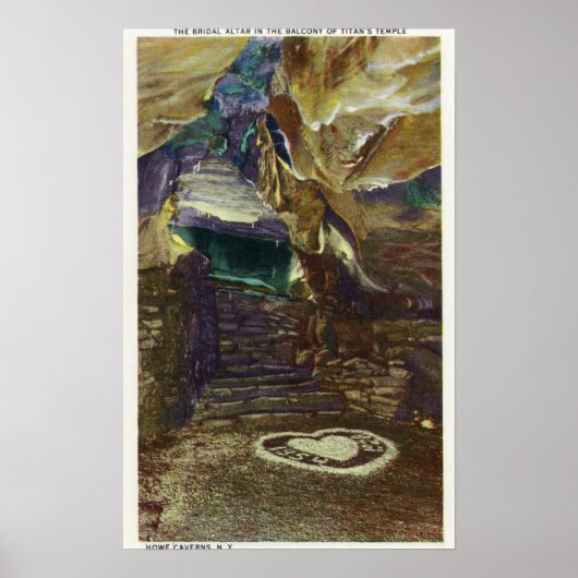 Titan's Temple Balcony Uitzicht van de Bridal Poster (Voorkant)