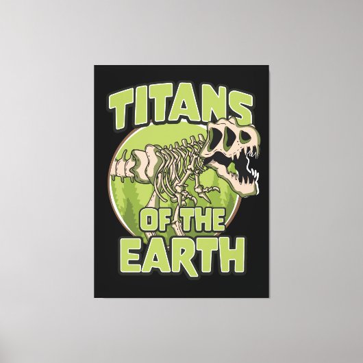 Titans van de aarde logo canvas afdruk (Voorkant)