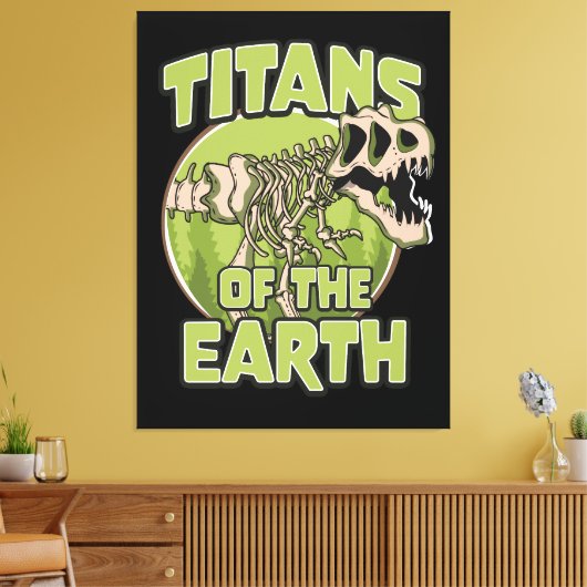 Titans van de aarde logo canvas afdruk (Insitu (Woonkamer))