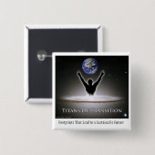 Titans van overgang vierkante button 5,1 cm (Voorkant /achterkant)